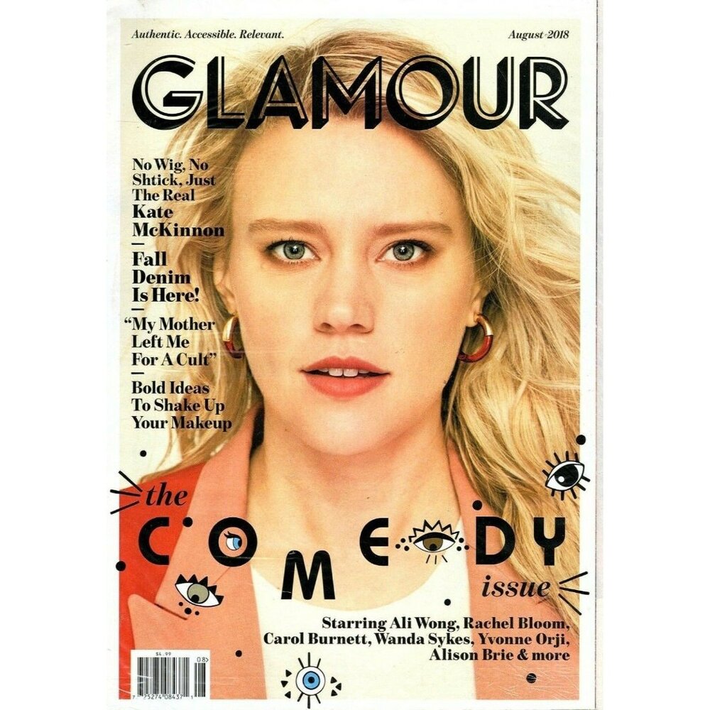 Glamour Magazine August 2018 Comedy Issue Ali Wong, Rachel Bloom